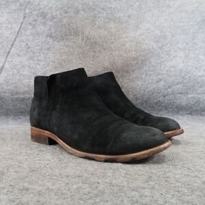Kork Ease Shoes Womens 7.5 Booties Velma Chelsea Suede Black Timeless Distressed